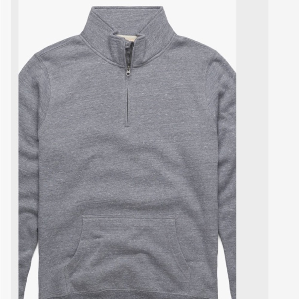 HOMAGE Gray Quarter-Zip Sweatshirt
